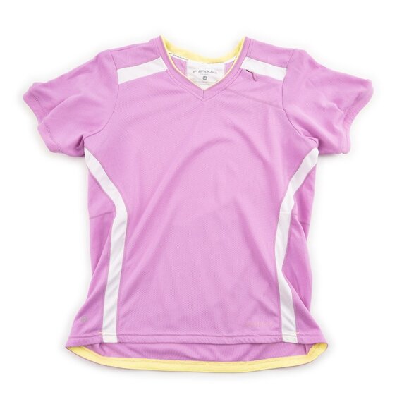 BROOKS Revelation Tee pink athletic running shirt size M - Picture 1 of 9